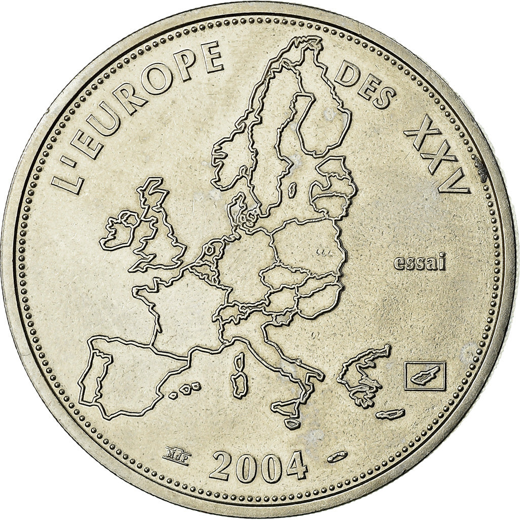 Francia, medalla, L'Europe des XXV, Essai, Politics, Society, War, 2004, FDC
