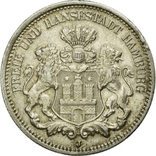 Coin, German States, HAMBURG, 2 Mark, 1905, Hamburg, AU(50-53), Silver