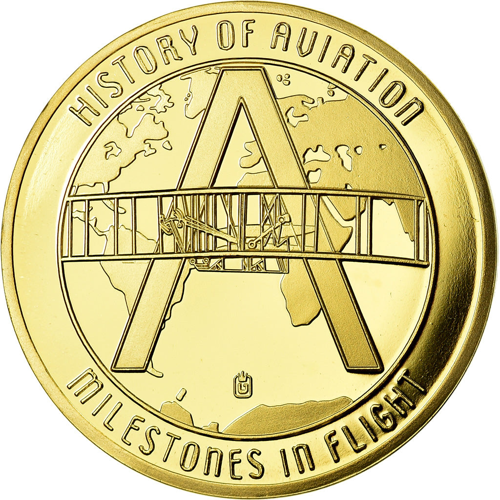 France, Medal, Concorde, La Légende, Aviation, MS(65-70), Copper Gilt
