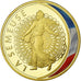 France, Médaille, Les Emblèmes Français, La Semeuse, FDC, Copper Gilt