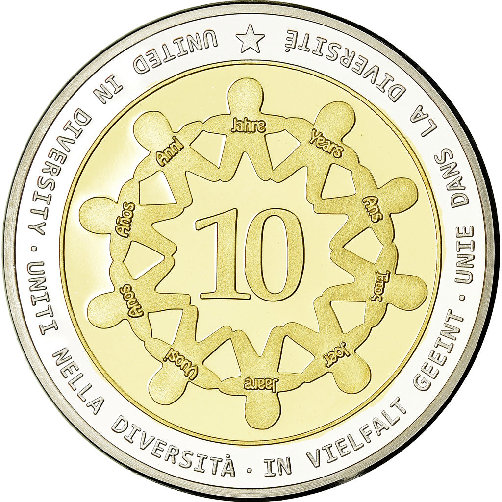 Países Bajos, medalla, 10 ans de l'Euro, Politics, Society, War, 2012, FDC