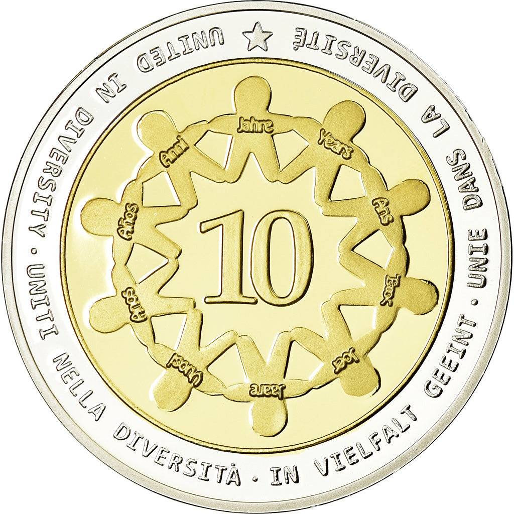 San Marino, Médaille, 10 ans de l'Euro, Politics, Society, War, 2012, FDC
