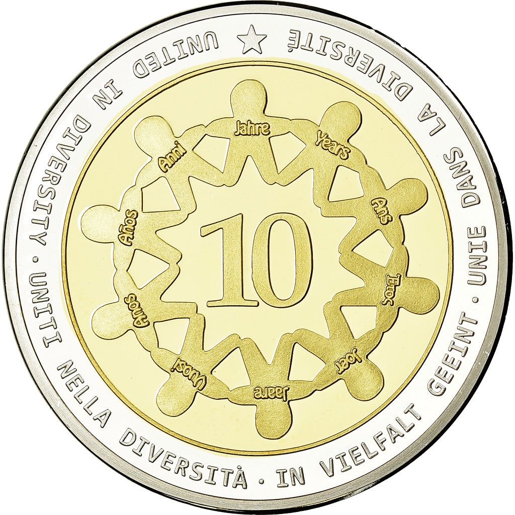 Germany, Medal, 10 ans de l'Euro, Politics, Society, War, 2012, MS(65-70)