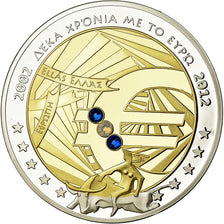 Grécia, Medal, 10 ans de l'Euro, Políticas, Sociedade, Guerra, 2012