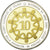 Mónaco, medalla, 10 ans de l'Euro, Politics, Society, War, 2012, FDC, Copper