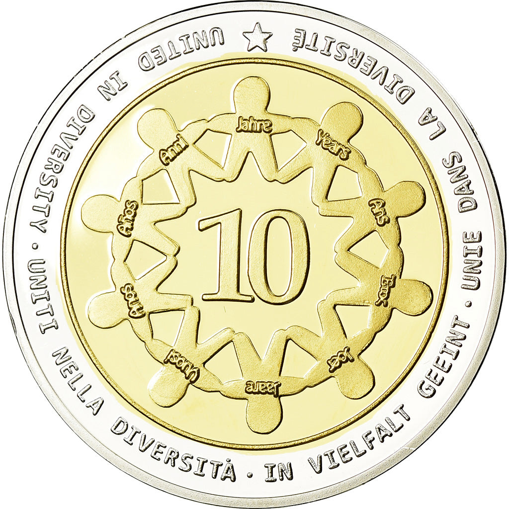 Slovenia, medaglia, 10 ans de l'Euro, Politics, Society, War, 2012, FDC, Rame
