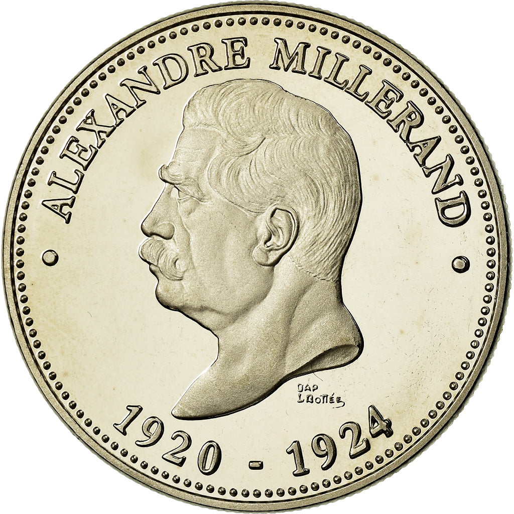 Frankreich, Medaille, Les Présidents de la République, Alexandre Millerand