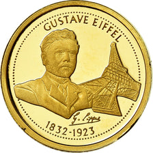 France, Medal, Gustave Eiffel, History, MS(65-70), Gold