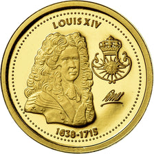 France, Médaille, Louis XIV, Roi Soleil, History, FDC, Or