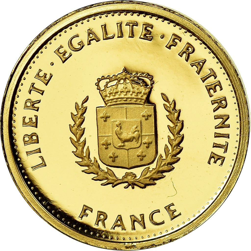 France, Médaille, Louis XIV, Roi Soleil, History, FDC, Or