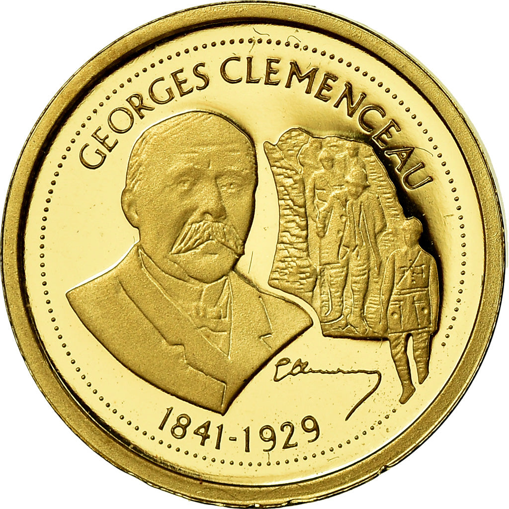 France, Medal, Georges Clemenceau, History, MS(65-70), Gold