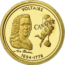 France, Medal, Voltaire, History, MS(65-70), Gold