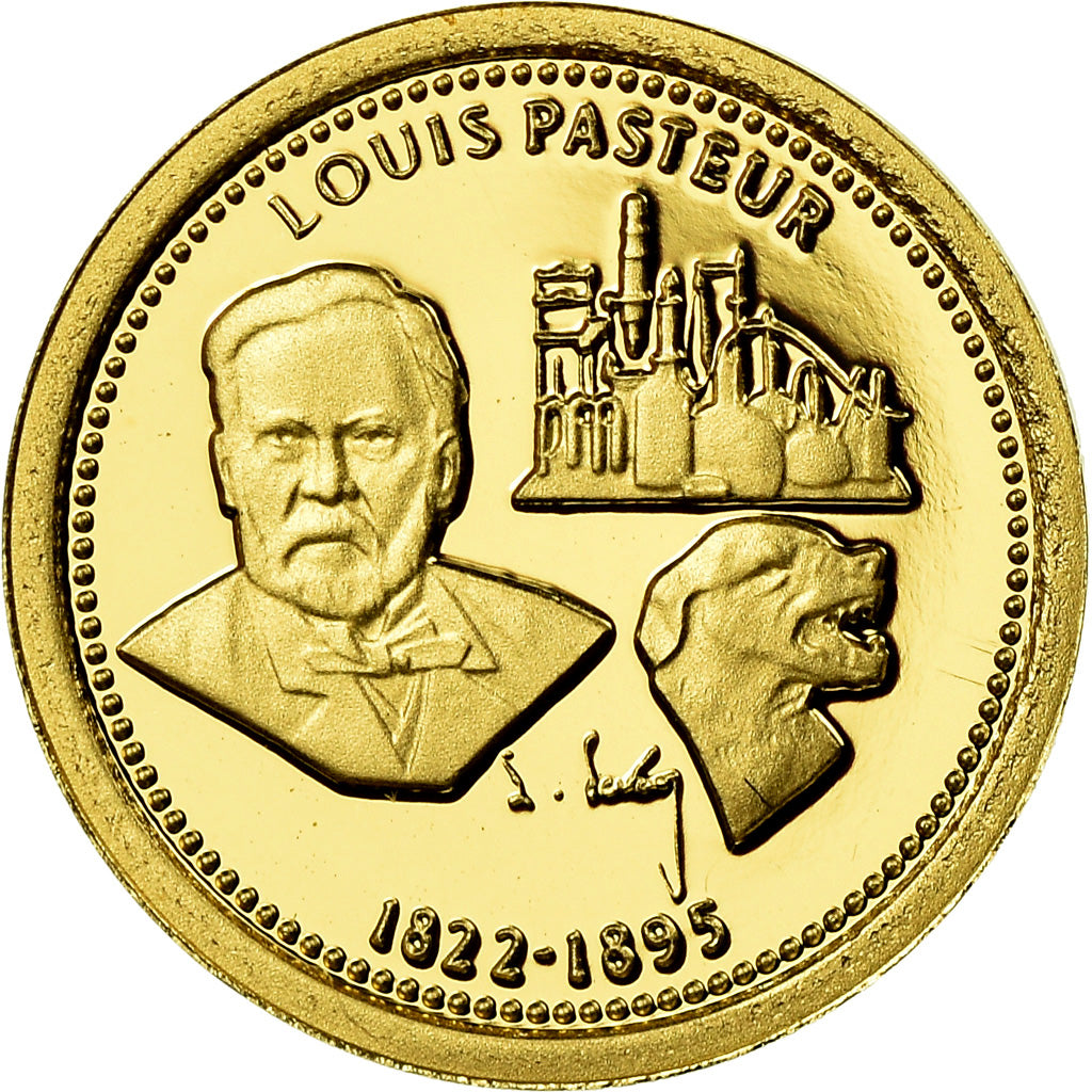 France, Medal, Louis Pasteur, Sciences & Technologies, MS(65-70), Gold