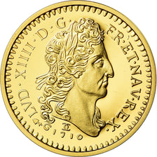 Frankrijk, Medaille, Reproduction, Louis d'Or au Soleil 1710, FDC, Goud