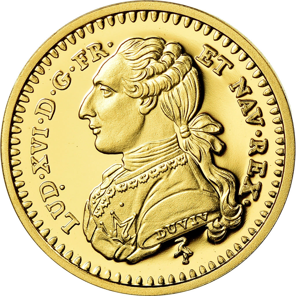 France, Medal, Reproduction, Louis d'Or aux Lunettes, Louis XVI, MS(65-70), Gold