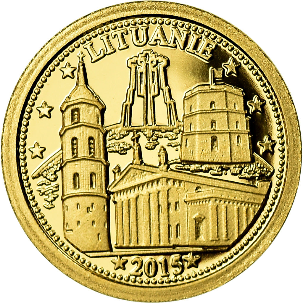Lithuania, Medal, Les Pays dans l'Euro, Politics, Society, War, 2015, MS(65-70)