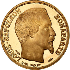 França, Medal, Louis-Napoléon Bonaparte, 10 Francs, 1993, MS(64), Dourado