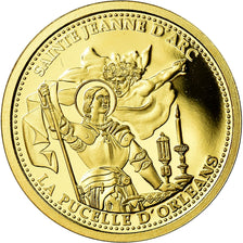 France, Médaille, Sainte Jeanne d'Arc, Pucelle d'Orléans, History, FDC, Or