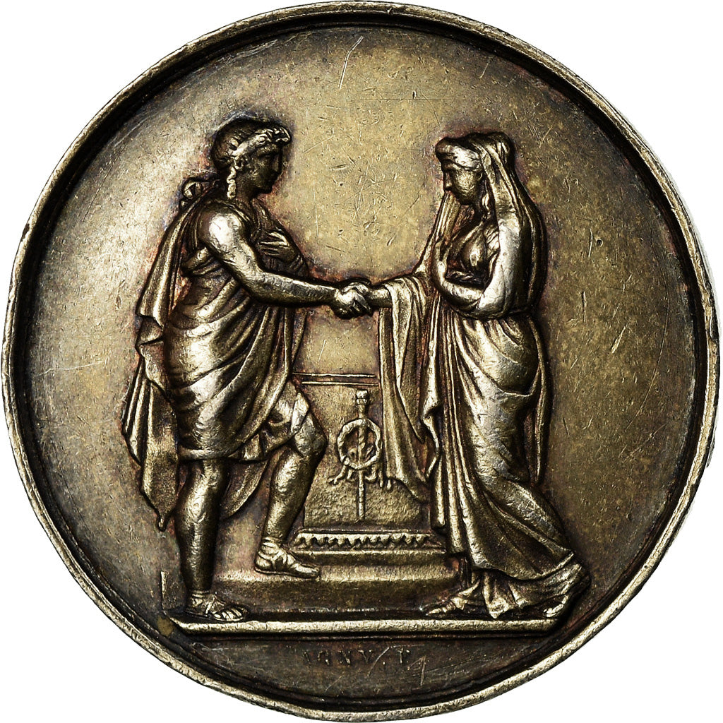 Frankrijk, Medaille, Noces, Mariage, Religion, Religions & beliefs, Montagny