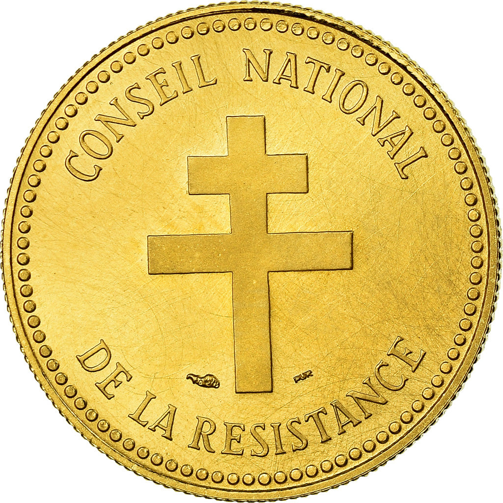 France, Médaille, Conseil de la Résistance, Jean Moulin, History, 1993, SPL+