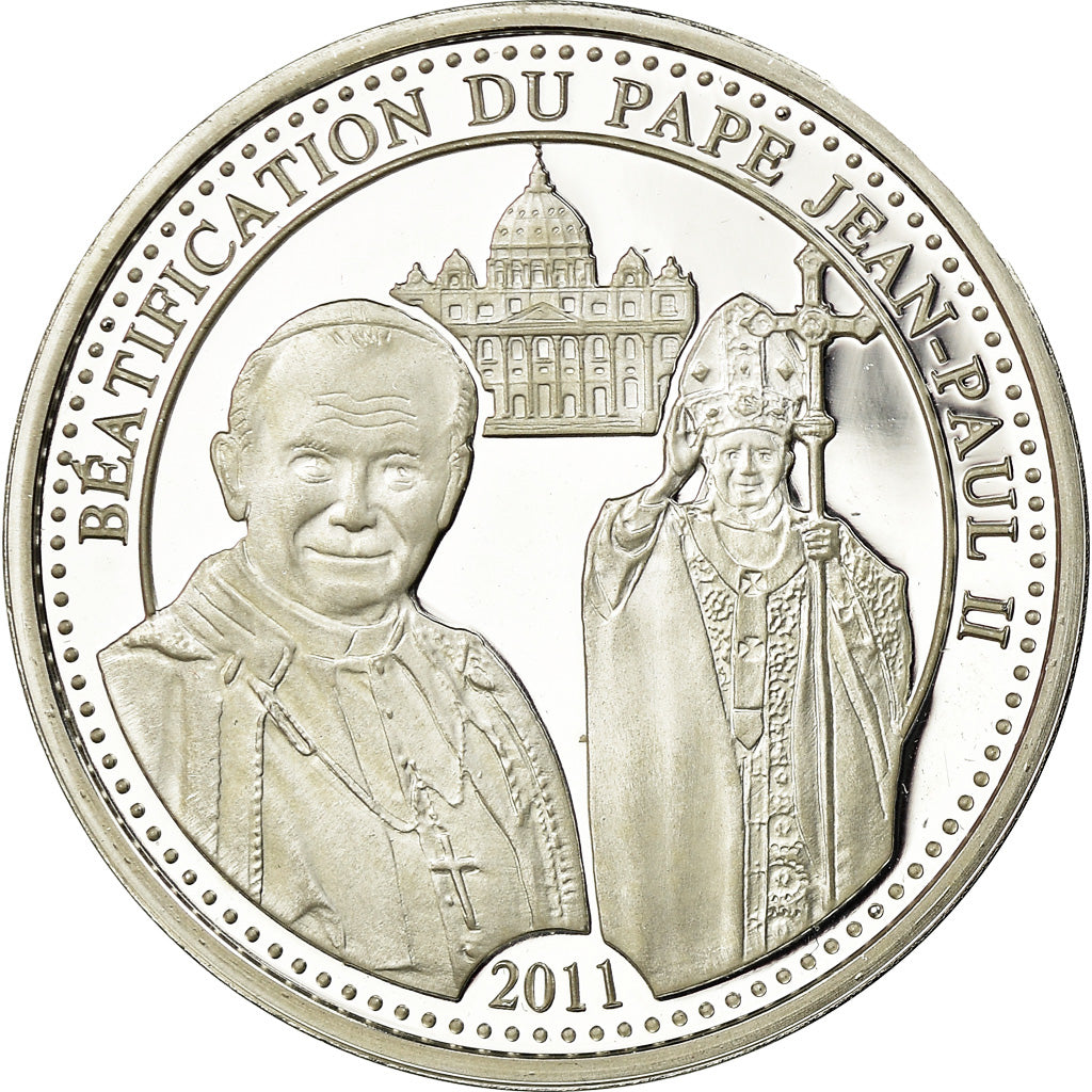 Vatican, Medal, La Béatification de jean-Paul II, 2014, MS(65-70), Silver