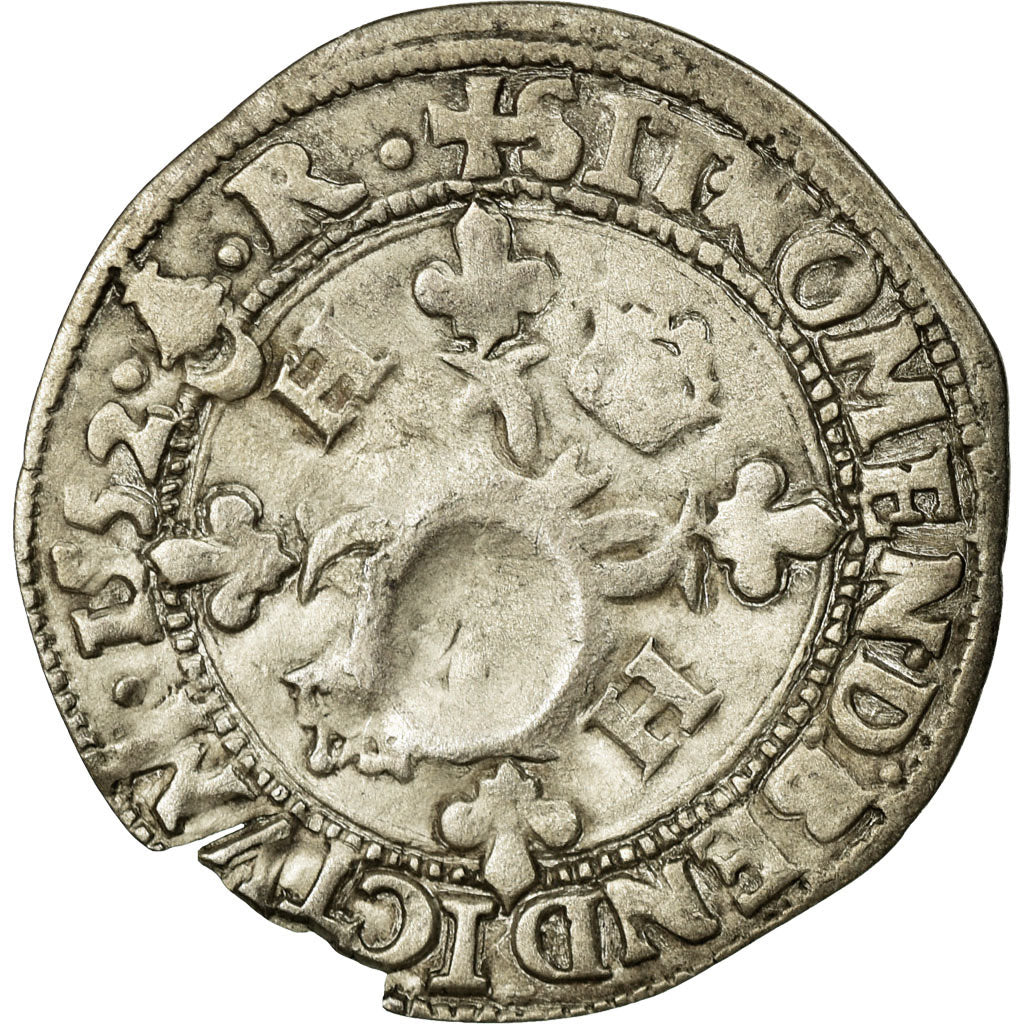 Coin, France, 15 Denarius, 1552, Bordeaux, EF(40-45), Billon, Gadoury:21
