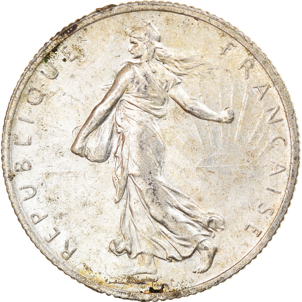 Coin, France, Semeuse, 2 Francs, 1914, Paris, AU(50-53), Silver, KM:845.1