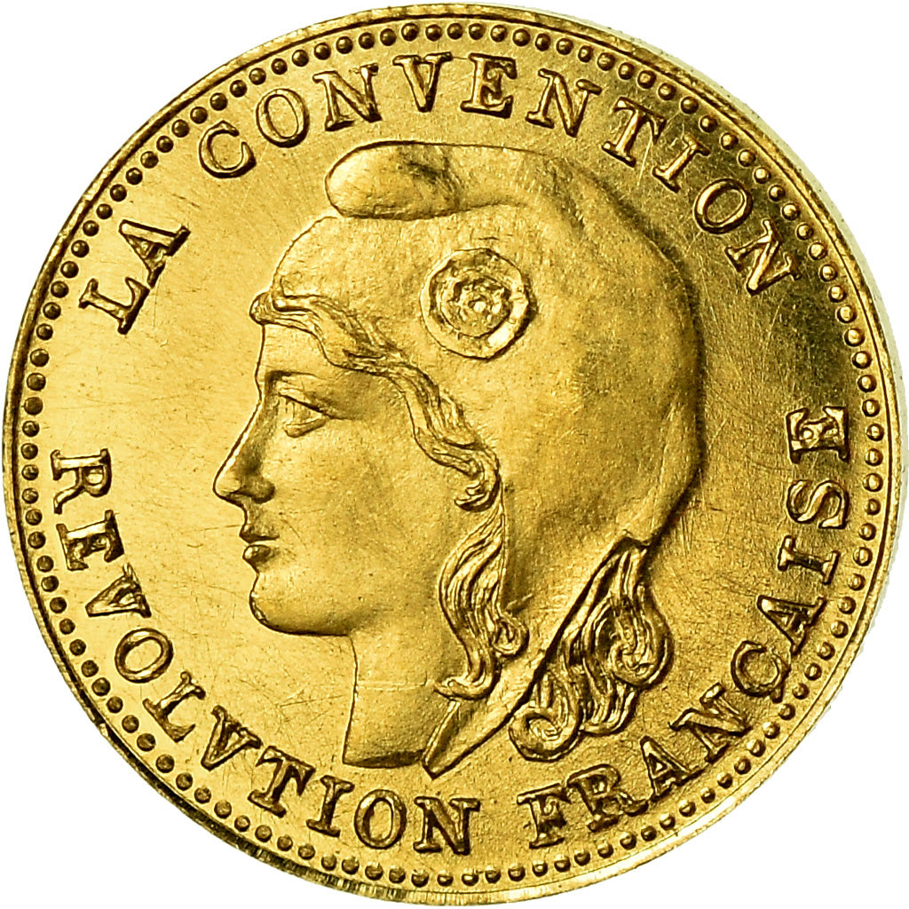 France, Medal, Révolution, 1 Gramme d'or Germinal, History, 1981, MS(65-70)