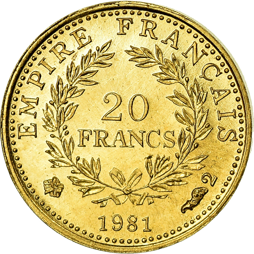 France, Medal, Mini-Napoléon, History, 1981, MS(65-70), Gold