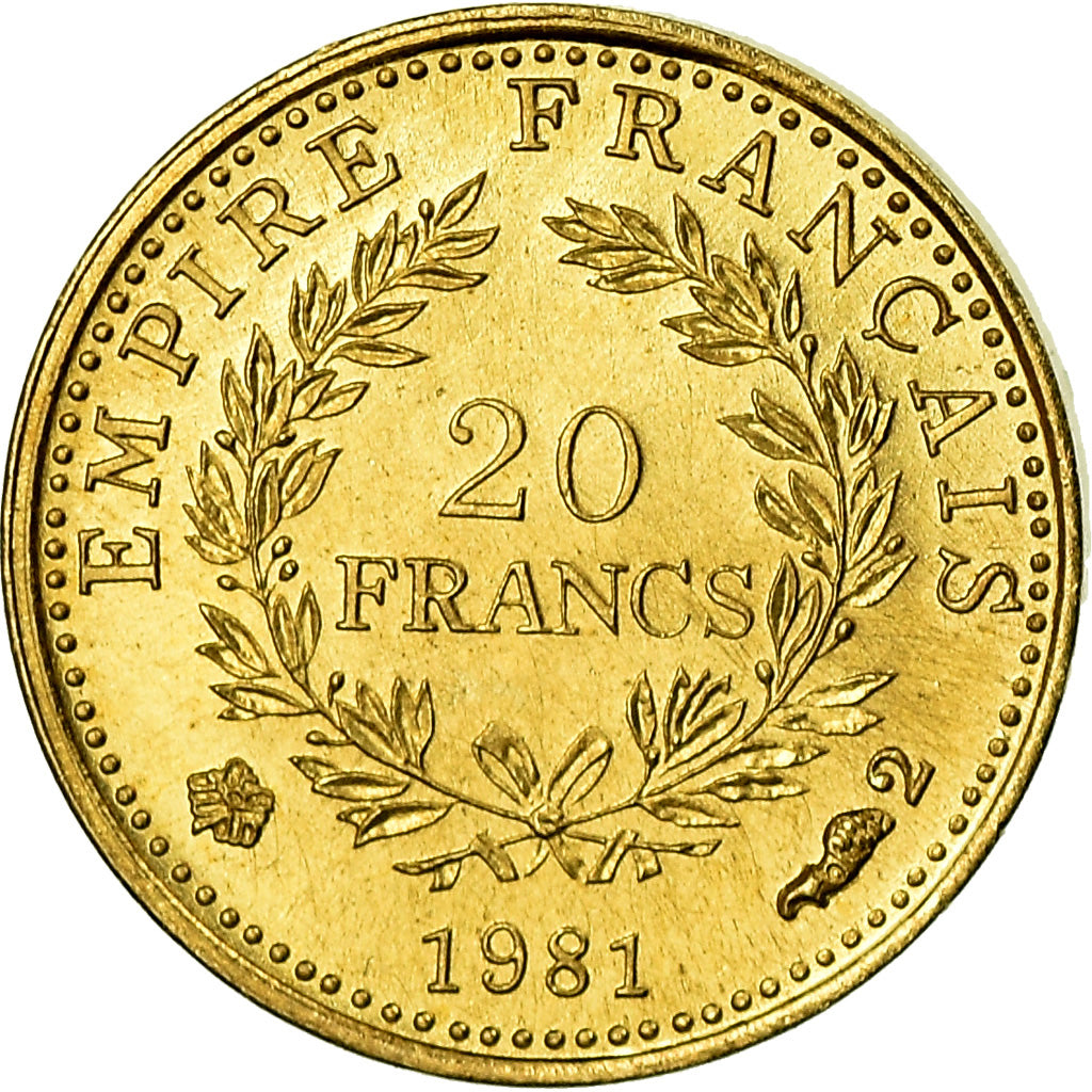 France, Medal, Mini-Napoléon, History, 1981, MS(64), Gold