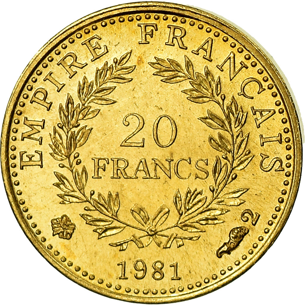 France, Medal, Mini-Napoléon, History, 1981, MS(64), Gold