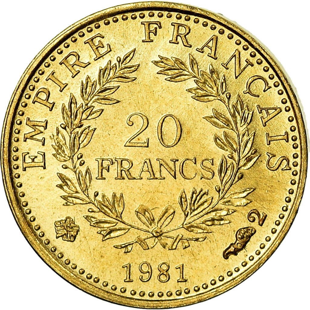 France, Medal, Mini-Napoléon, History, 1981, MS(64), Gold