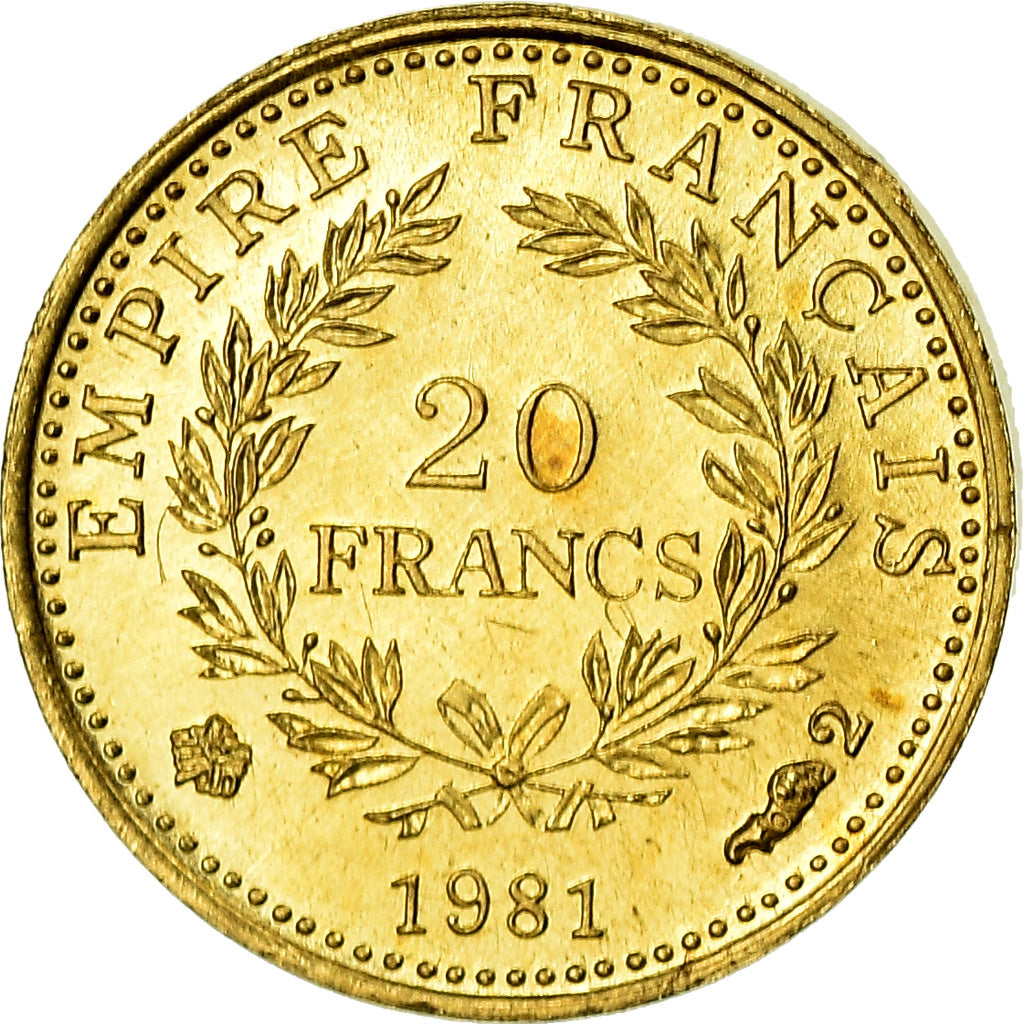 France, Medal, Mini-Napoléon, History, 1981, MS(64), Gold