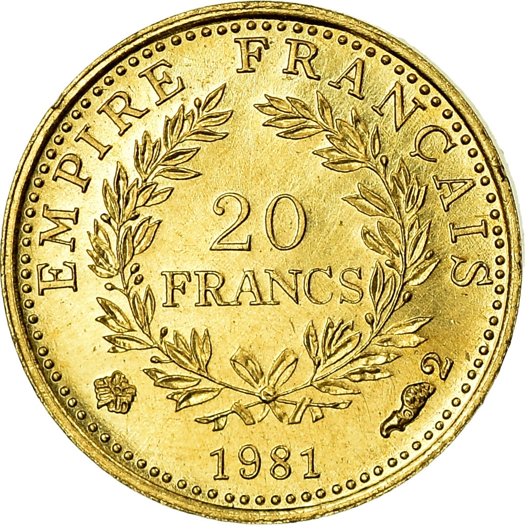 France, Medal, Mini-Napoléon, History, 1981, MS(64), Gold