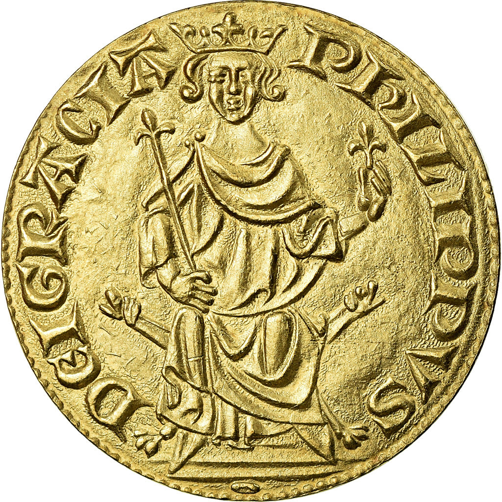 Francia, medalla, Reproduction Petit Royal d'Or de Philippe IV Le Bel, FDC