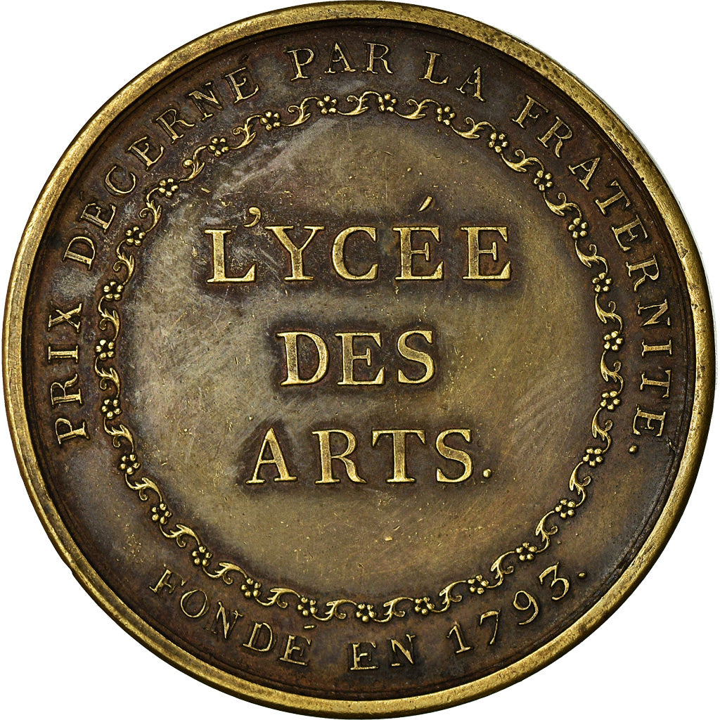 France, Medal, Lycée des Arts, Utilité Publique, AU(55-58), Bronze
