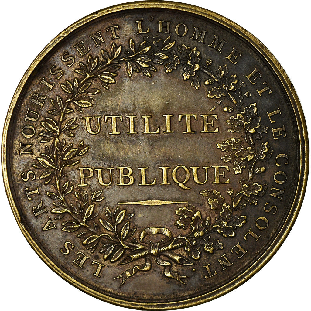 France, Medal, Lycée des Arts, Utilité Publique, AU(55-58), Bronze