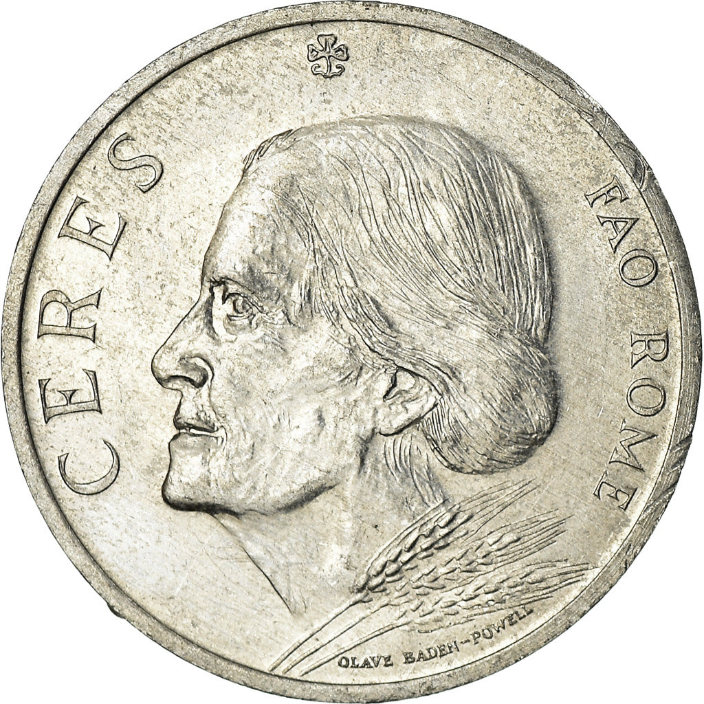 Italië, Medaille, Cérès, FAO, Rome, 1973, Olave Baden-Powell, PR, Aluminium