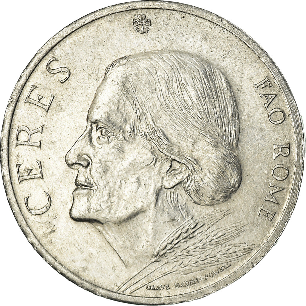 Italië, Medaille, Cérès, FAO, Rome, 1973, Olave Baden-Powell, PR, Aluminium