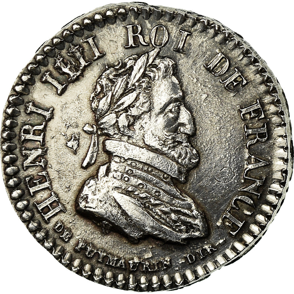 Frankrijk, Medaille, Louis XVIII, Quinaire, Henri IV, History, UNC-, Zilver