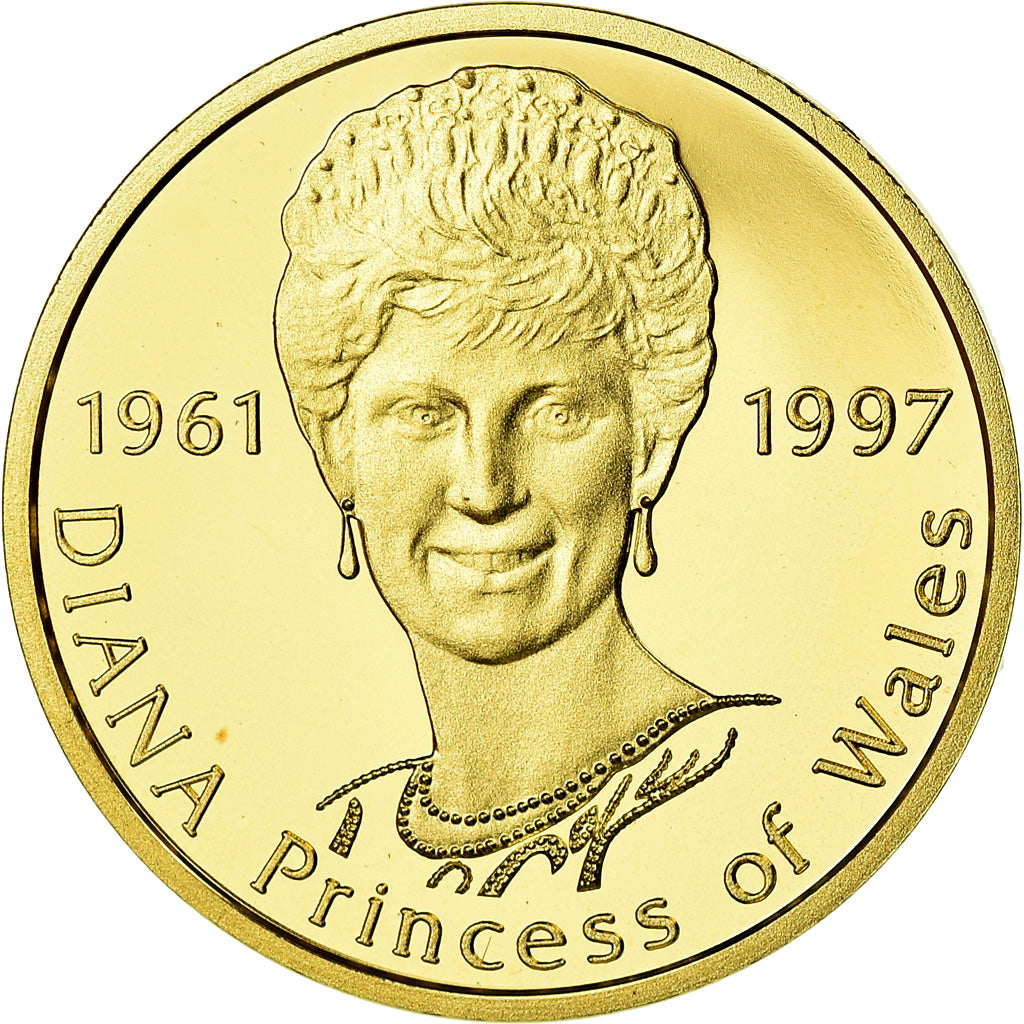 United Kingdom , Medal, Lady Diana, Westminster Abbey, 1997, MS(64), Gold