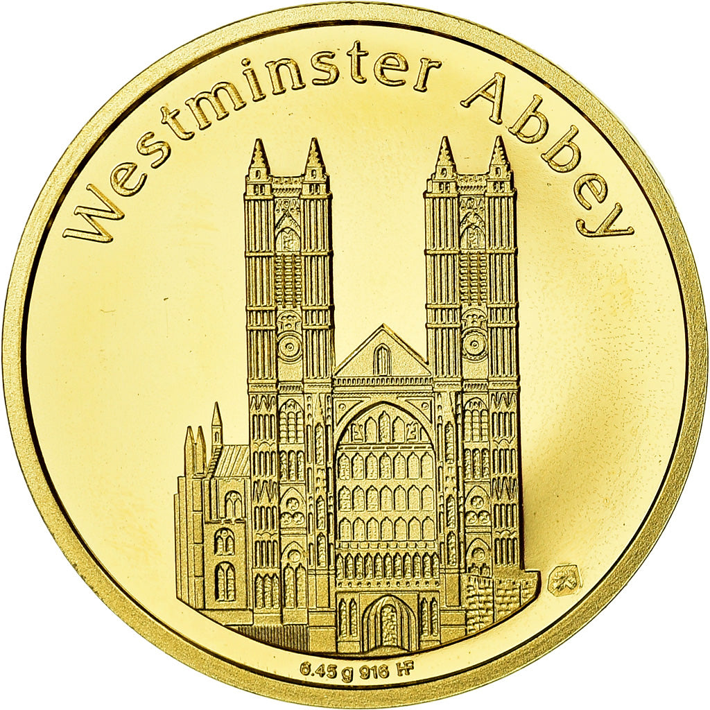 United Kingdom , Medal, Lady Diana, Westminster Abbey, 1997, MS(64), Gold