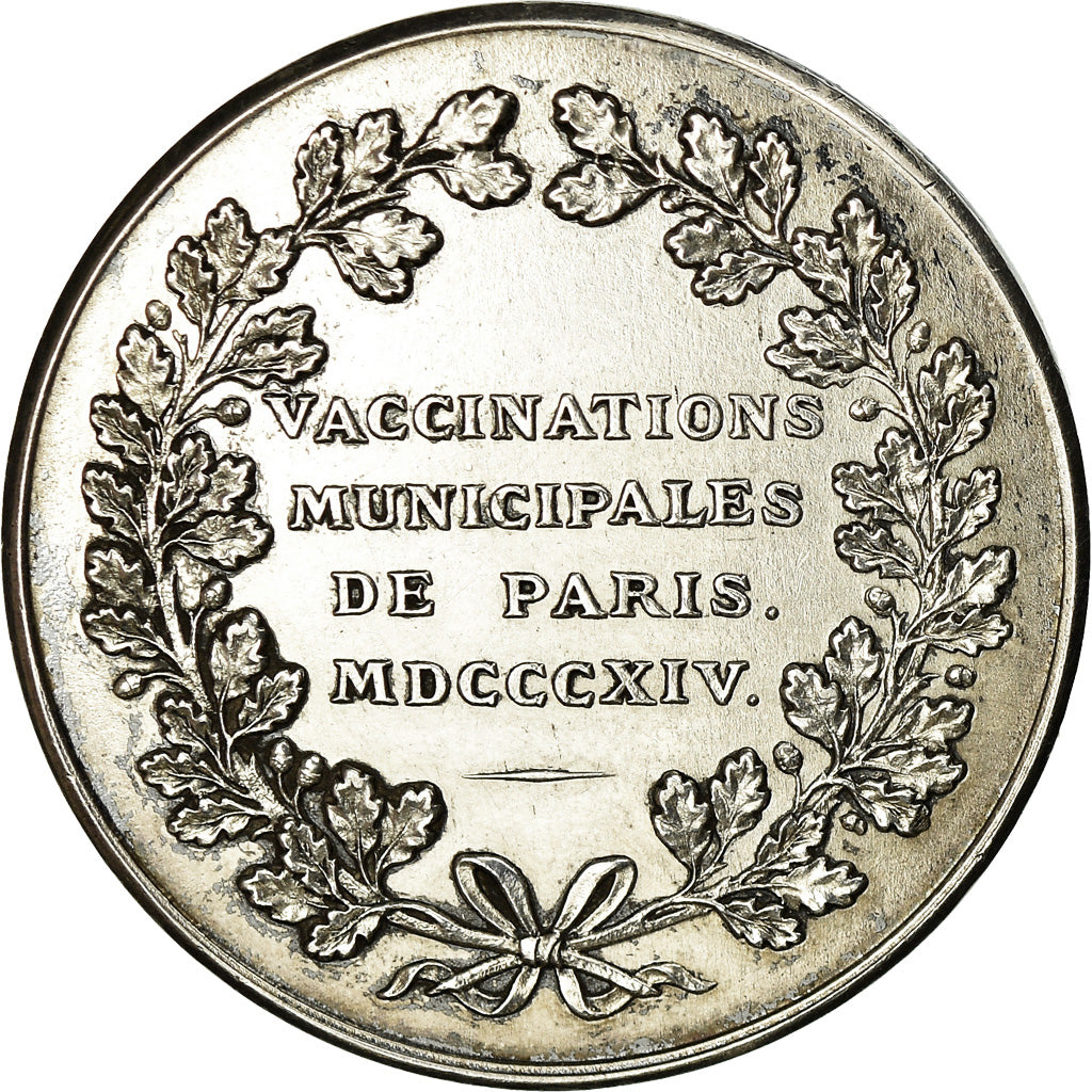 Francja, Medal, Médecine, Vaccinations Municipales de Paris, 1814, Depaulis