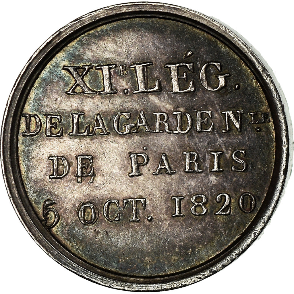 Francia, medaglia, Naissance du Duc de Bordeaux, XIème Légion, Garde Nationale