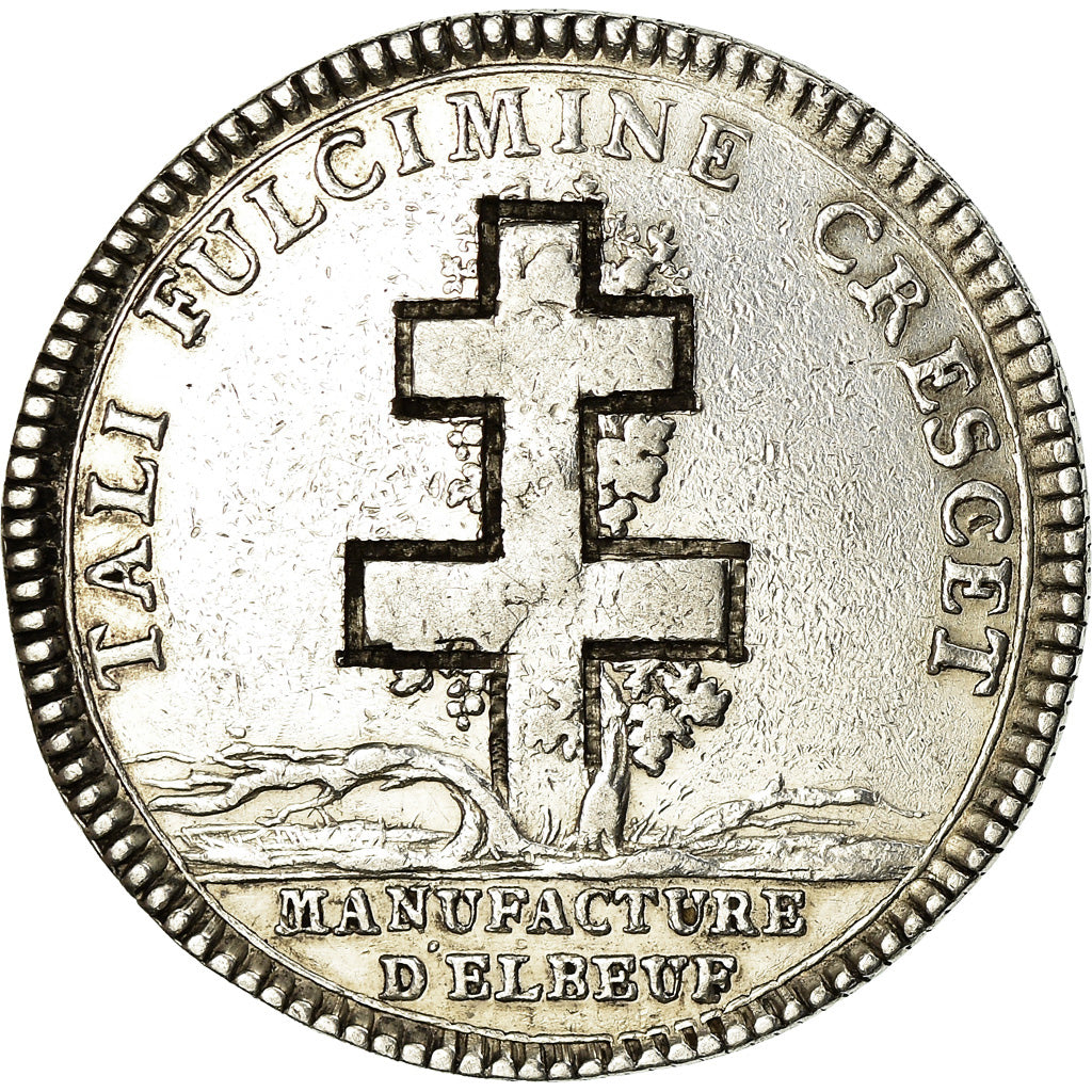 France, Token, Manufacture d'Elbeuf, Louis XV, History, 1765, Duvivier