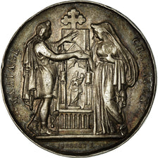 Francia, medaglia, Mariage Chrétien, Religions & beliefs, Pingret, BB+, Argento