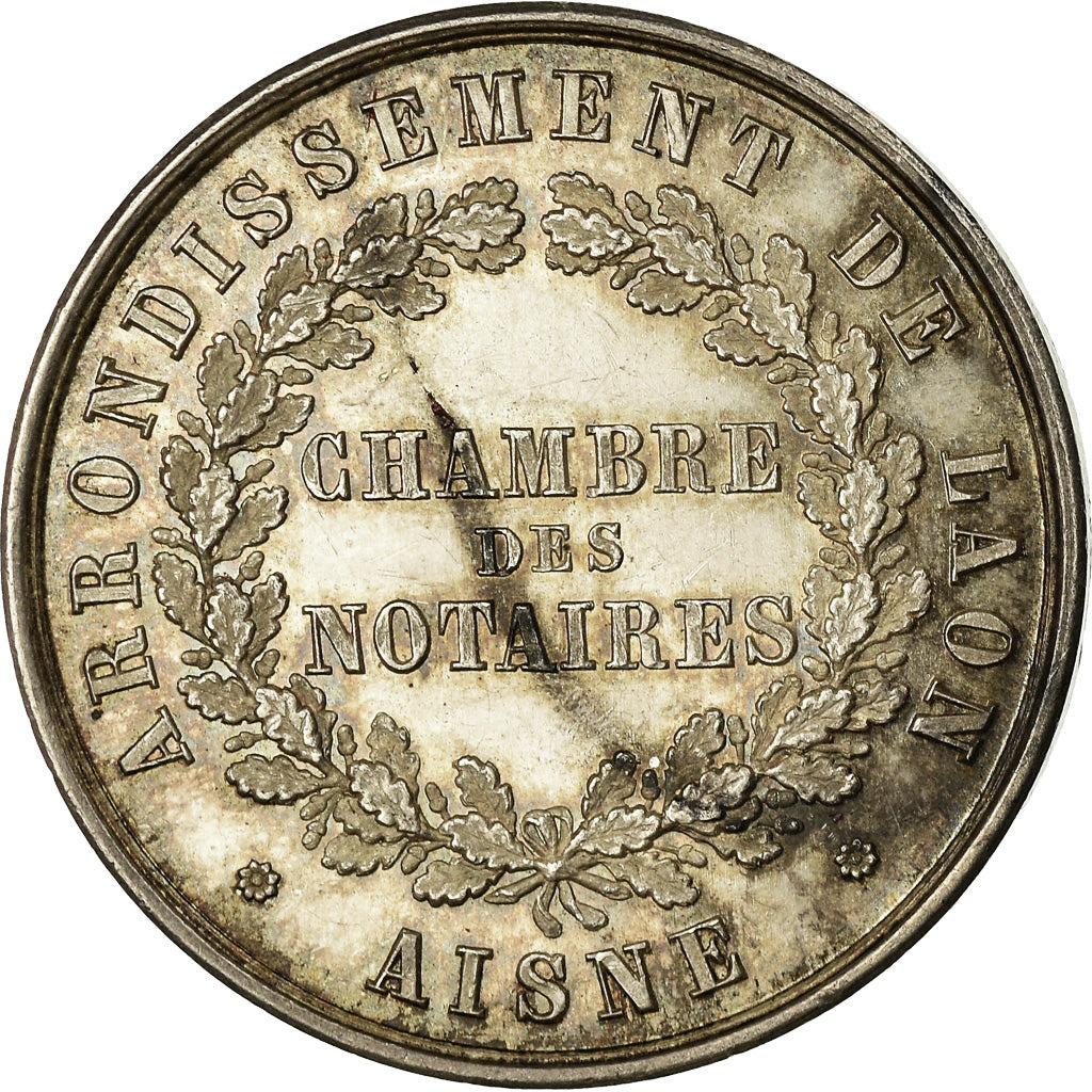 France, Token, Notaires de Laon, AU(55-58), Silver