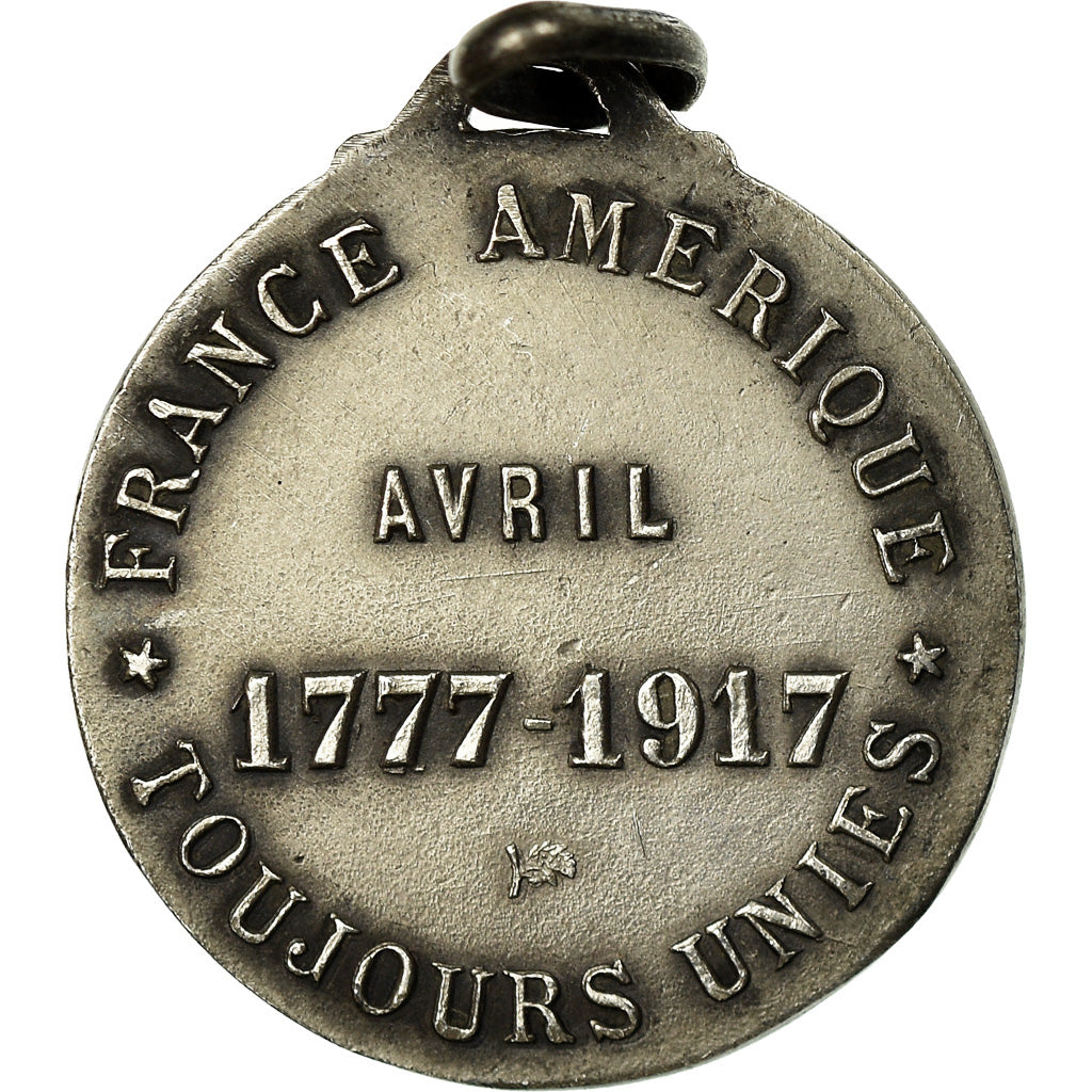 France, Medal, France-Amérique, Toujours Unies, Washington-Lafayette, 1917