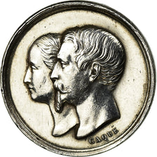 Francia, medalla, Naissance de Napoléon IV, Quinaire, 1856, EBC, Plata