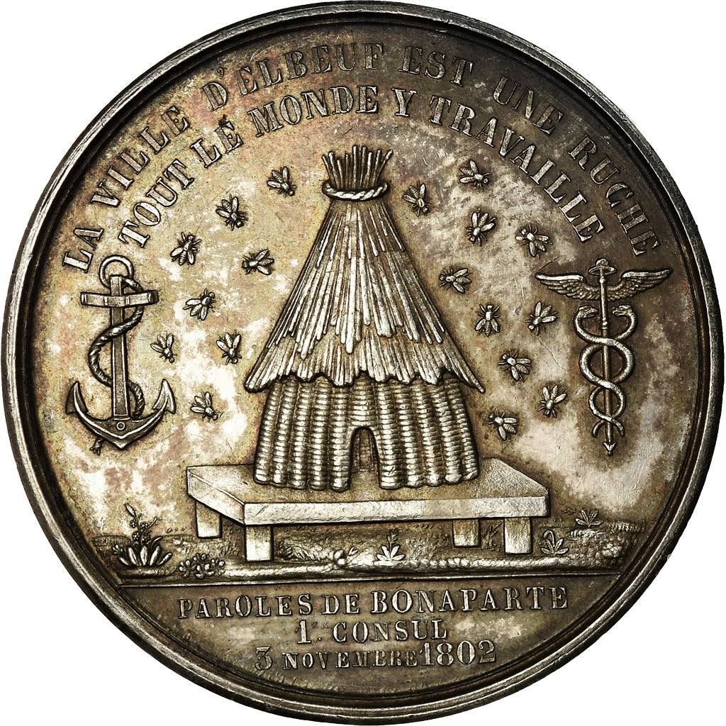 France, Jeton, Compagnie Elbeuvienne d'Eclairage par le Gaz, Normandie, 1838